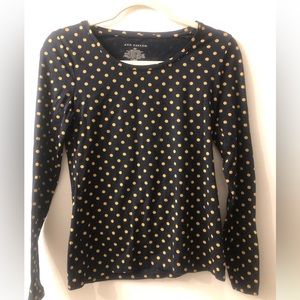 Ann Taylor blouse polka dot